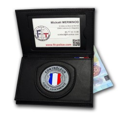 porte-cartes 3 volets Contrôleur Agent Assermenté Porte-Carte Police des Transports PCA005CAAPorte-Carte Police des Transports