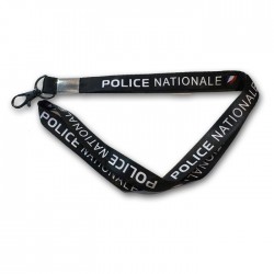 Porte-cles tour de cou Police Nationale Tissu Accueil PCLTDCPN3GAccueil