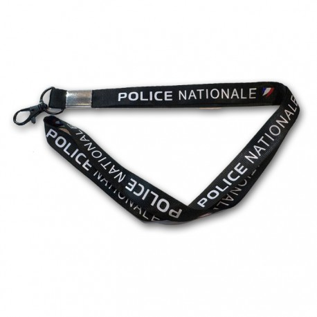 Porte-cles tour de cou Police Nationale Tissu Accueil PCLTDCPN3GAccueil