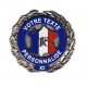 Porte-carte 3 volets administratif avec médaille personnalisable Carte de France Accueil PCA001PERFTAccueil