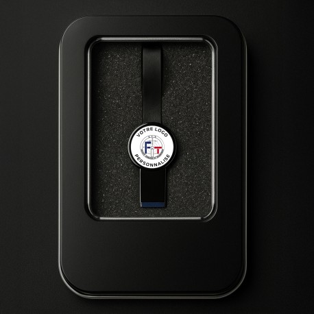 Clé USB 32 Go personnalisable – Métal noir + boîte cadeau Accueil USB32PERAccueil